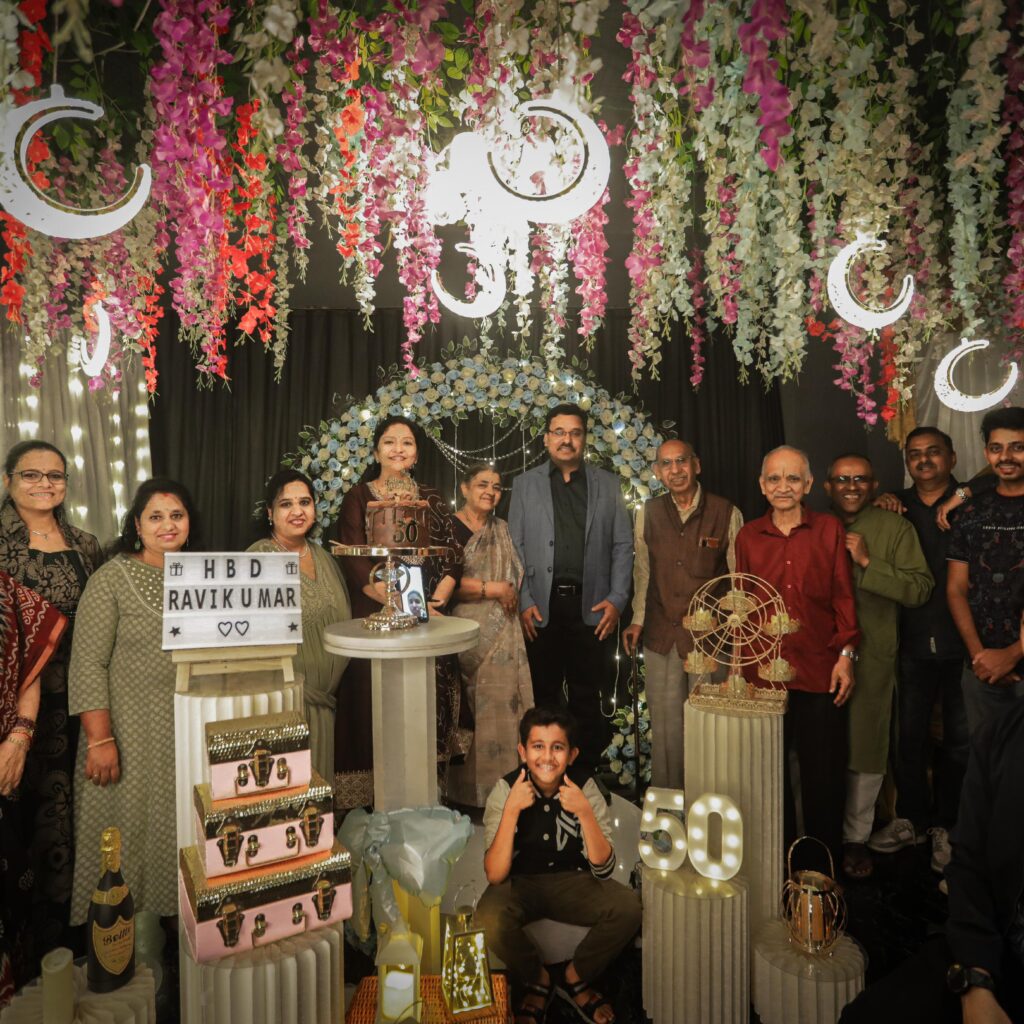 Guests enjoying luxury private theatre celebrations at Moon Town Private Theatre in Bangalore