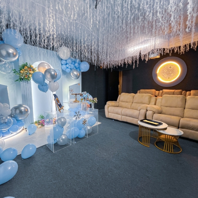 Luxury celebration event at Moon Town Private Theatre, best private theatre and event venue in Bangalore